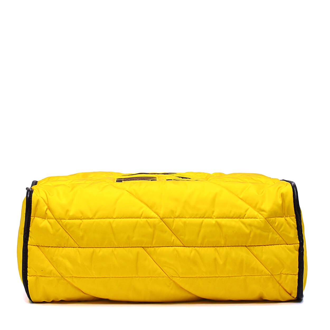 Etro - Yellow Quilted Logo Applique Padded Tote Bag